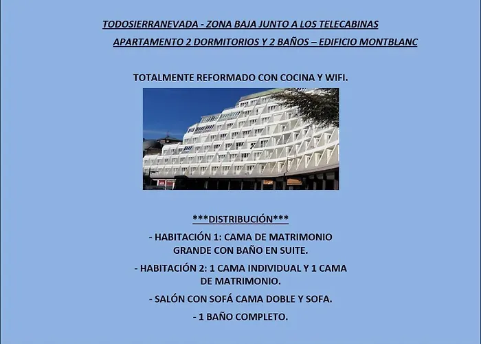 Todosierranevada - 2 Reformado Montblanc - Junto A Telecabinas Lejlighed